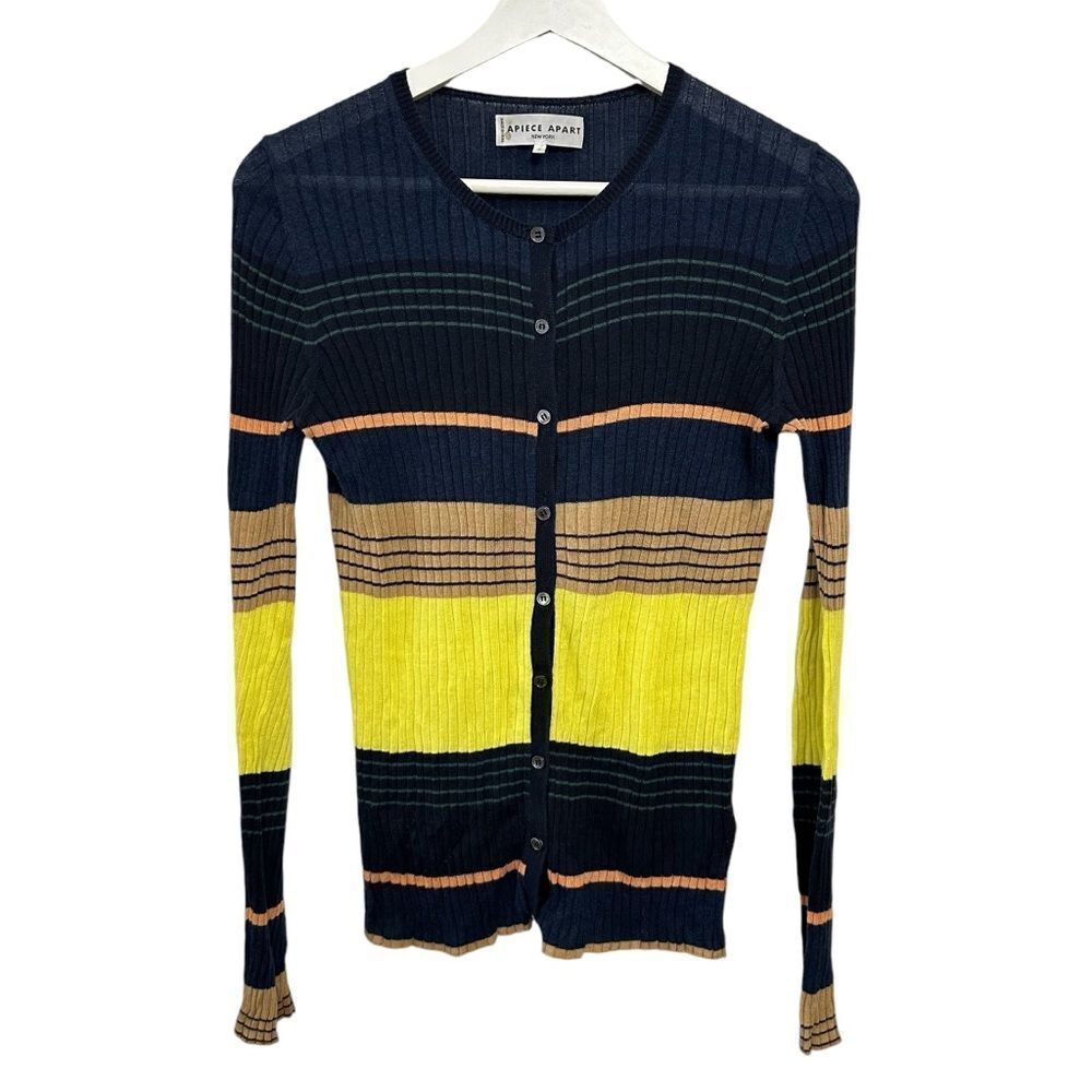Apiece Apart Striped Cardigan